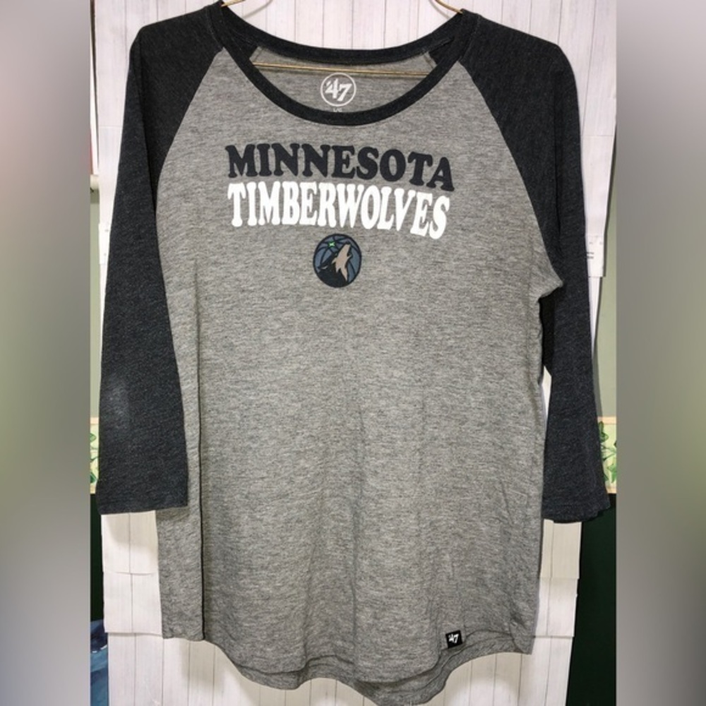 ♦️’47 Brand MN Timberwolves NBA Raglan Sleeve shirt